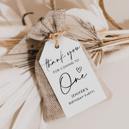 Etiquetas Para Regalos Guión Día de Aniversario Minimalista Gracias