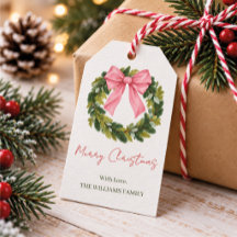 Guirnalda de Navidad con nombre de familia persona