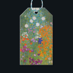Etiquetas Para Regalos Gustav Klimt Flor Jardín Naturaleza<br><div class="desc">Un bonito cuadro del jardín,  un cuadro clásico de Gustav Klimt,  llamado Cottage Garden,  o Bauergarten,  1907,  que se encuentra cerca de un jardín de flores,  un cuadro de flores de colores.</div>