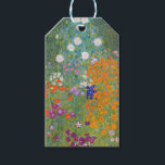 Etiquetas Para Regalos Gustav Klimt Flor Jardín Naturaleza<br><div class="desc">Un bonito cuadro del jardín,  un cuadro clásico de Gustav Klimt,  llamado Cottage Garden,  o Bauergarten,  1907,  que se encuentra cerca de un jardín de flores,  un cuadro de flores de colores.</div>