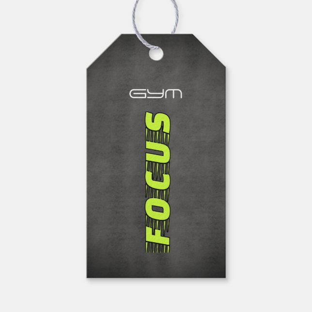 Etiquetas Para Regalos Gym Focus (Anverso)