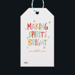 Etiquetas Para Regalos HACER ESPÍRITU BRILLANTE navidad navidad navideña<br><div class="desc"></div>