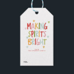 Etiquetas Para Regalos HACER ESPÍRITU BRILLANTE navidad navidad navideña<br><div class="desc"></div>