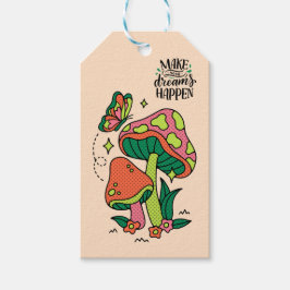 Etiquetas Para Regalos Hacer que los sueños ocurran | Mariposa colorida