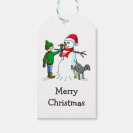 Etiquetas Para Regalos Hacer un muñeco de nieve para Navidad