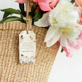 Etiquetas Para Regalos Hada Mágica de las Flores | Cumpleaños