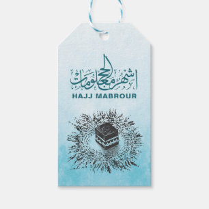 Etiquetas Para Regalos Hajj Mabrour, Santa Kaaba en La Meca Arabia Saudit