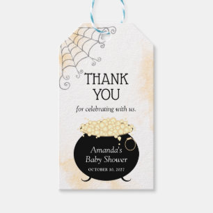 Etiquetas Para Regalos Halloween Baby Shower Neutral Witch Brew Gracias