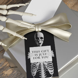 Etiquetas Para Regalos Halloween Cumpleaños Spooky Skeleton Personalizado