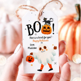 Etiquetas Para Regalos Halloween Cute Ghost Favor Tags Boo Treth Cumpleañ