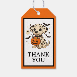 Etiquetas Para Regalos Halloween Dalmatian Trick o Trate a Fiesta