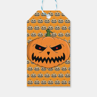 Etiquetas Para Regalos Halloween de Menacing Jack O'Lantern