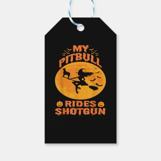Etiquetas Para Regalos Halloween de perros (Anverso)
