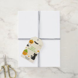 Etiquetas Para Regalos Halloween editable - Fiesta de monstruitos -