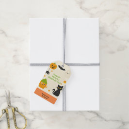 Etiquetas Para Regalos Halloween editable - Fiesta de pequeños monstruos 