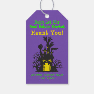 Etiquetas Para Regalos Halloween en la Casa de Inmobiliarios divertidos