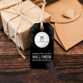 Etiquetas Para Regalos Halloween Espeluznante Espantoso Búho Caprichoso L