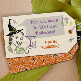 Etiquetas Para Regalos Halloween Party Retro Humor Fabolous Custom Name