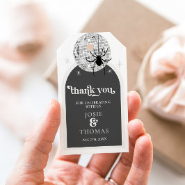 Etiquetas Para Regalos Halloween Retro Disco Spiders & Disco Ball Boda