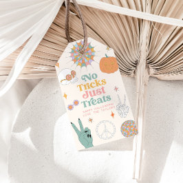 Etiquetas Para Regalos Halloween retro No hay trucos solo trata