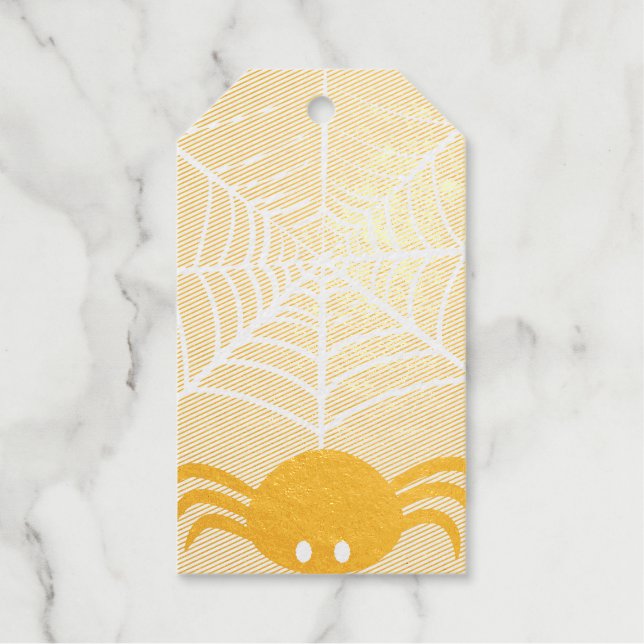 Etiquetas Para Regalos Halloween Spider Web (Anverso)