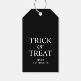 Etiquetas Para Regalos Halloween Truco o Trato Personalizado
