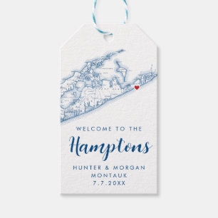 Etiquetas Para Regalos Hamptons Elegant Modern Navy Wedding Favor