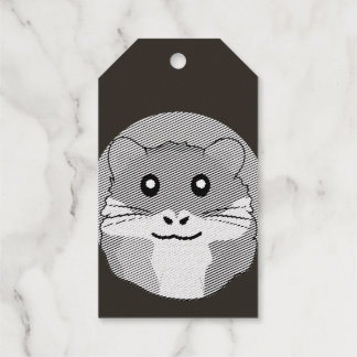 Etiquetas Para Regalos Hámster 🐹 el animal travieso con una bufanda a ra