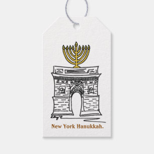 Etiquetas Para Regalos Hanukkah Chanukah NYC Menorah