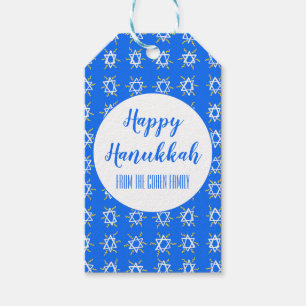 Etiquetas Para Regalos Hanukkah Star of David PERSONALIZADO Holiday