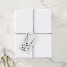 Etiquetas Para Regalos Happy Birthday Music Notes