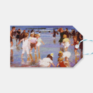 Etiquetas Para Regalos Happy Days at the Beach (por E.H. Potthast)