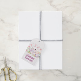 Etiquetas Para Regalos Happy Easter Spring Design - Cute Easter Bunny 
