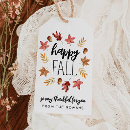 Etiquetas Para Regalos Happy Fall Gift Tag