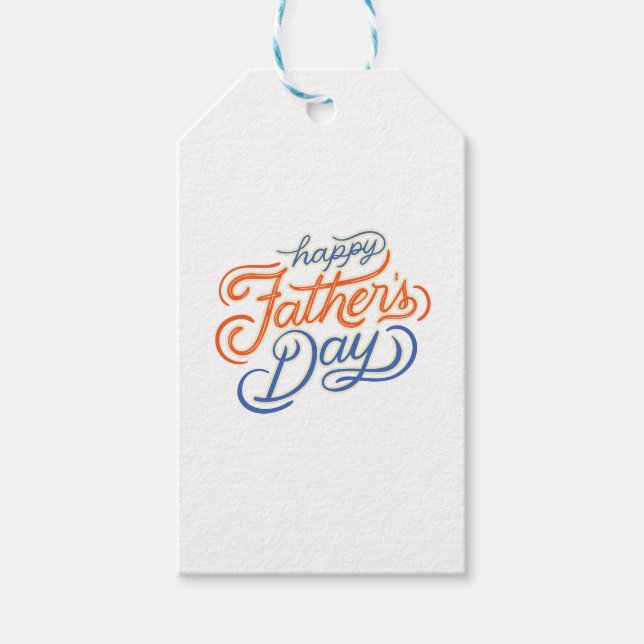 Etiquetas Para Regalos Happy Father's Day (Anverso)