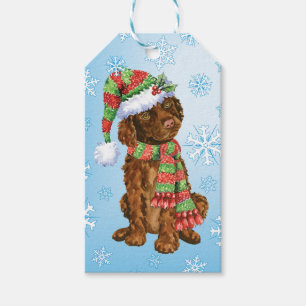 Etiquetas Para Regalos Happy Howliday Irish Water Spaniel