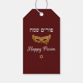 Etiquetas Para Regalos Happy Purim Mishloach Manot Gift BasketTags