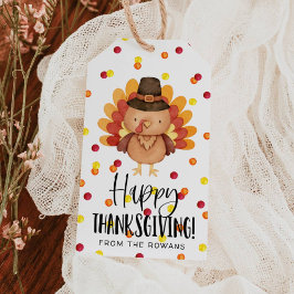 Etiquetas Para Regalos Happy Thanksgiving Turkey Gift Tag