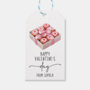 Etiquetas Para Regalos Happy valentine cookies bow Tag