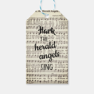 Etiquetas Para Regalos Hark, el canto de los Herald Angels