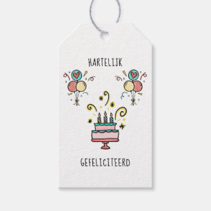 Etiquetas Para Regalos Hartelijk Gefeliciteerd   Happy Birthday