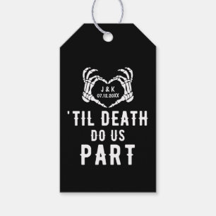 Etiquetas Para Regalos Hasta la muerte nos hace parte Boda de esqueleto n