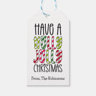 Etiquetas Para Regalos Have A Holly Jolly Christmas Gift Tag
