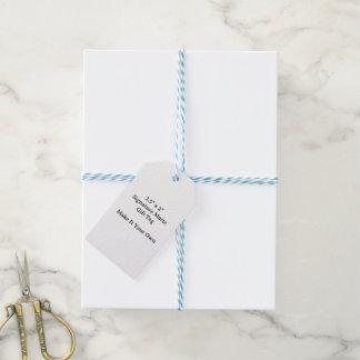 Etiquetas Para Regalos Hazlo Tuyo 3.5" x 2" Cordón Azul y Blanco