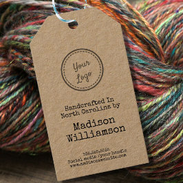 Etiquetas Para Regalos Hecha a mano en tu estado añade tu logotipo