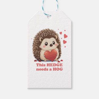 Etiquetas Para Regalos Hedge Necesita Hog Cute Hedgehog Día de San Valent