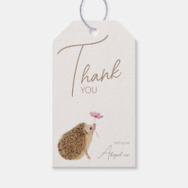 Etiquetas Para Regalos Hedgehog Woodland Forest Baby Shower