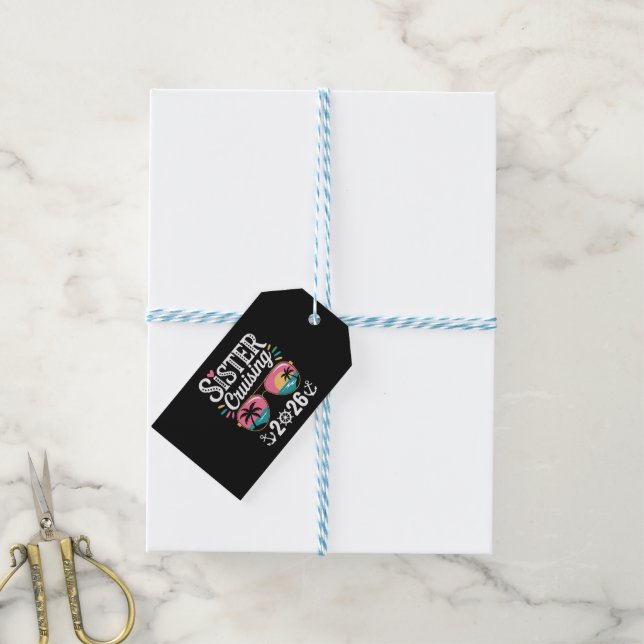 Etiquetas Para Regalos Hermana Curising 2026 (Con cuerda)