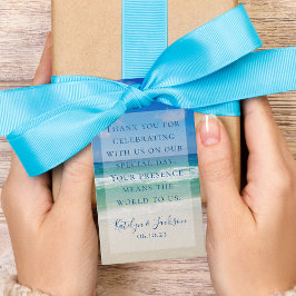 Etiquetas Para Regalos Hermosa fotografía de playa Boda de las olas oceán