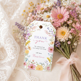 Etiquetas Para Regalos Hermosas flores silvestres bebé en flor baby showe